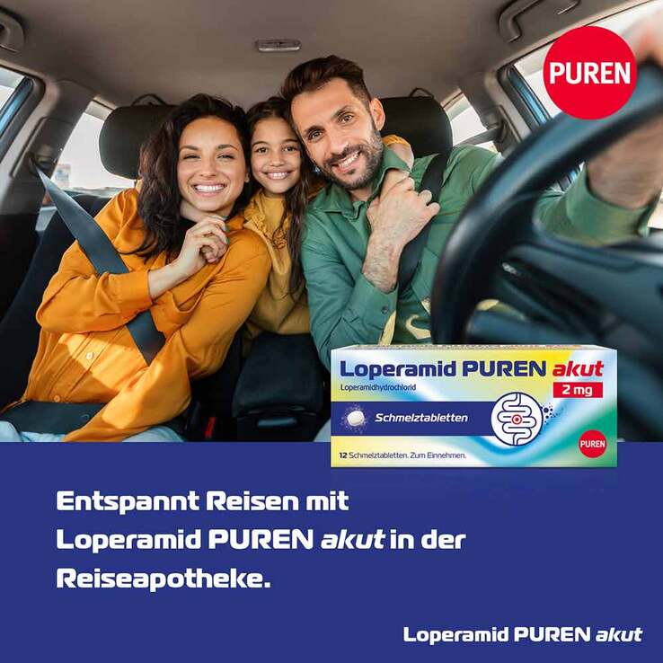 Loperamid PUREN akut 2 mg Schmelztabletten, 6 St