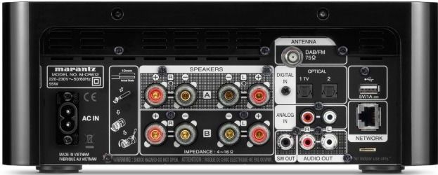 Marantz M-CR612 Stereo-Receiver - Zwart - Ingebouwde CD Speler