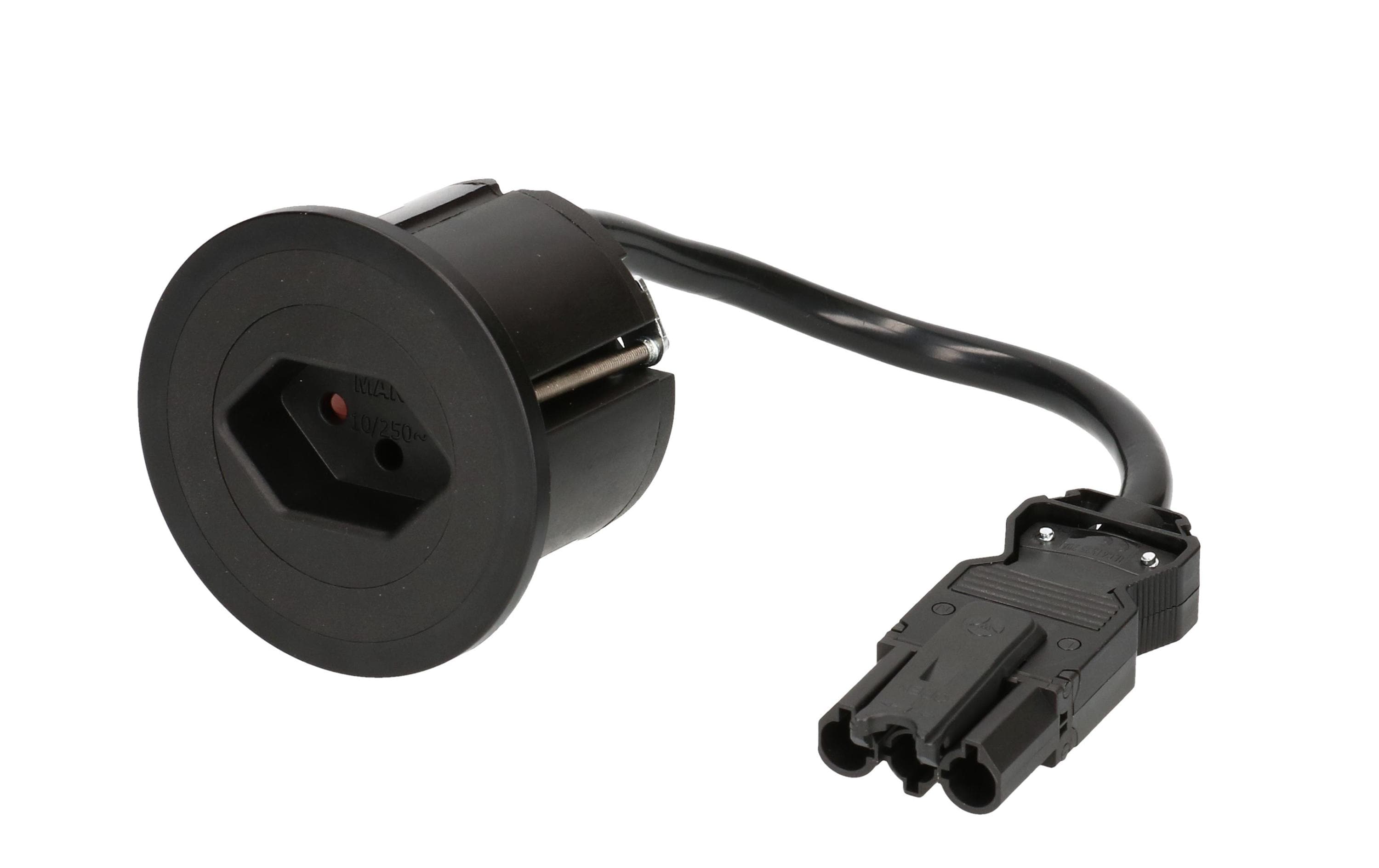 UP-Steckdosen PIX 1x T13Mit Zuleitung 0.2 m mit GST18 Stecker