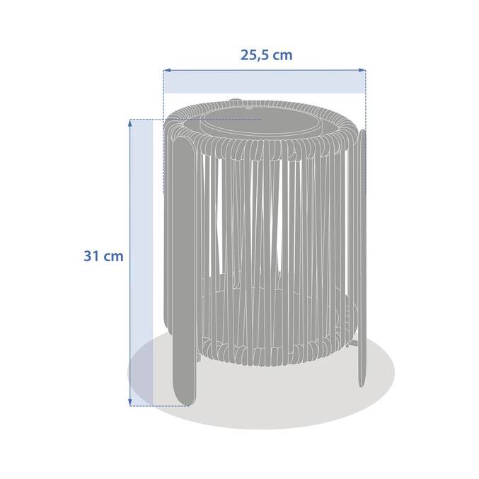 Lanterne solaire LINY Vert laurier