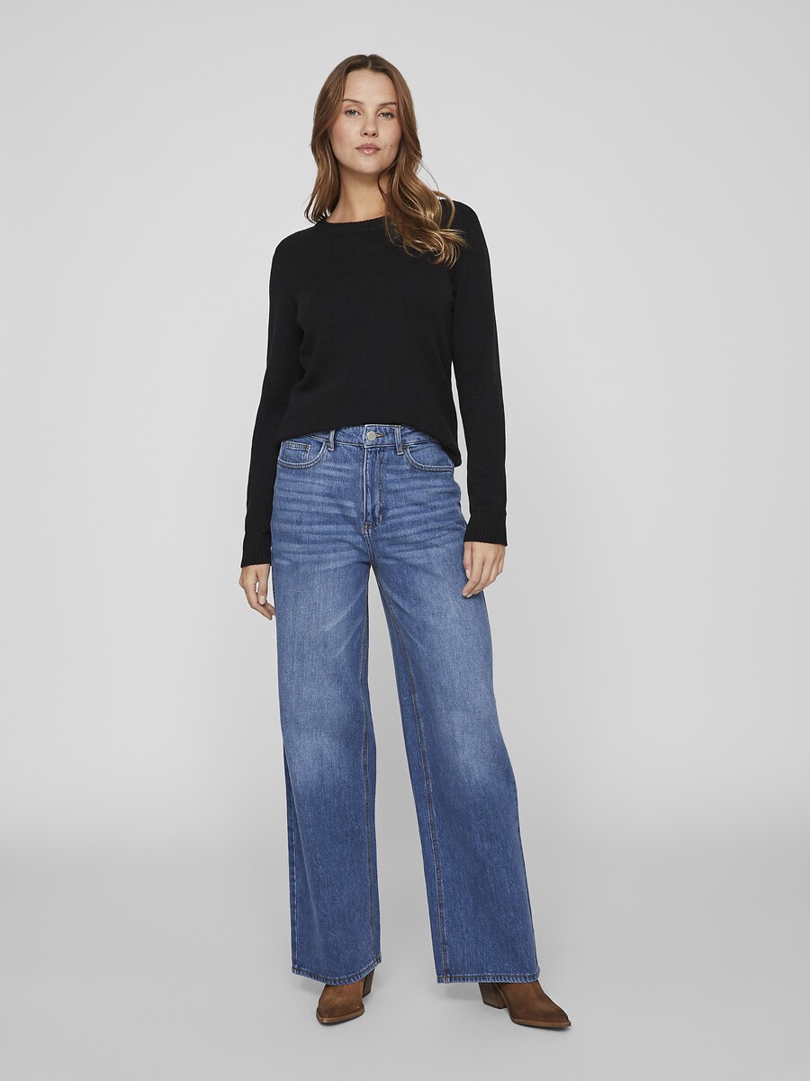 VILA<br>Calças jeans largas e de cintura alta