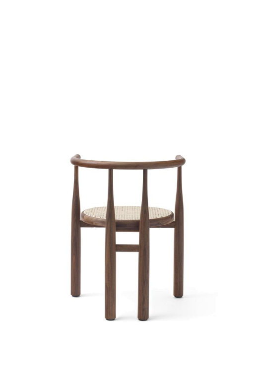 New Works Bukowski eetkamerstoel rotan walnoot