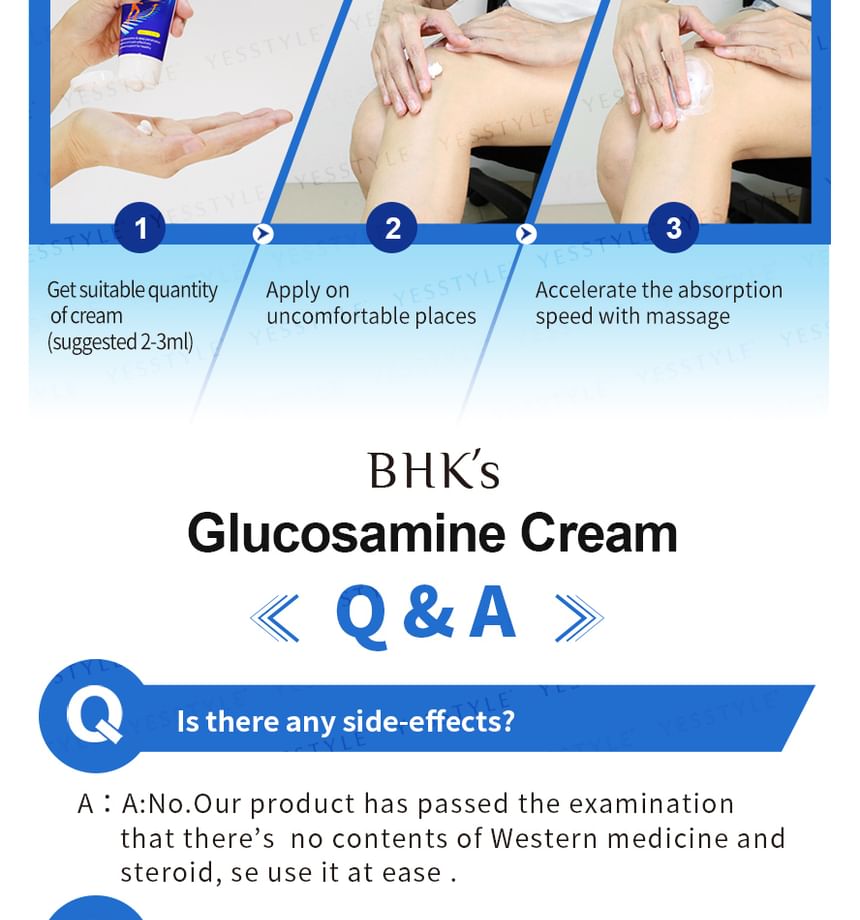 BHK's - Glucosamine met MSM crème EX