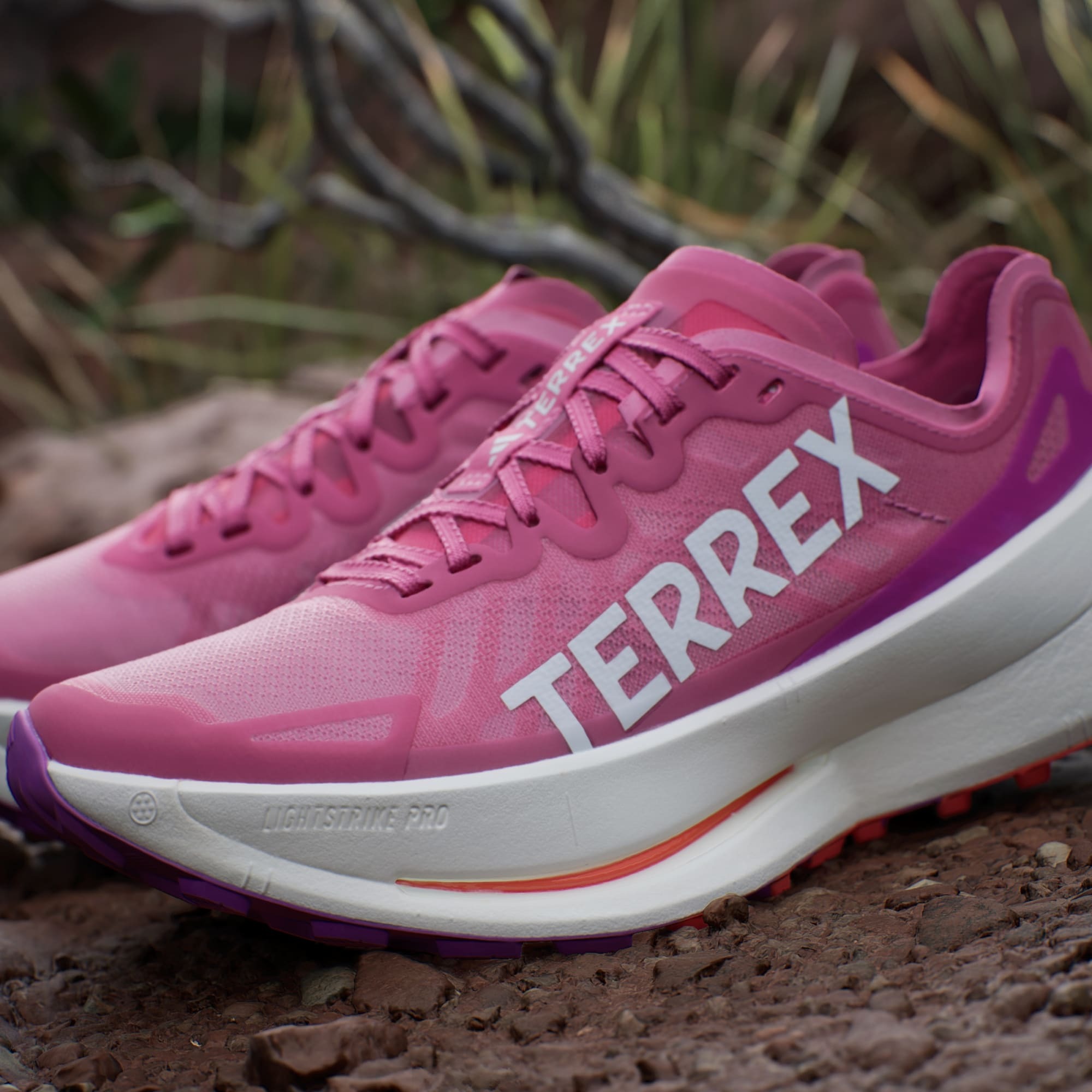 Terrex Agravic Speed Ultra Dame Pink Fusion/Crystal White/Purple Burst
