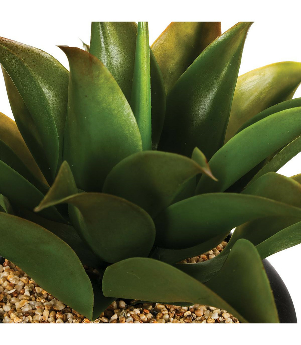Plante artificielle aloe vera pot en céramique h 37 cm