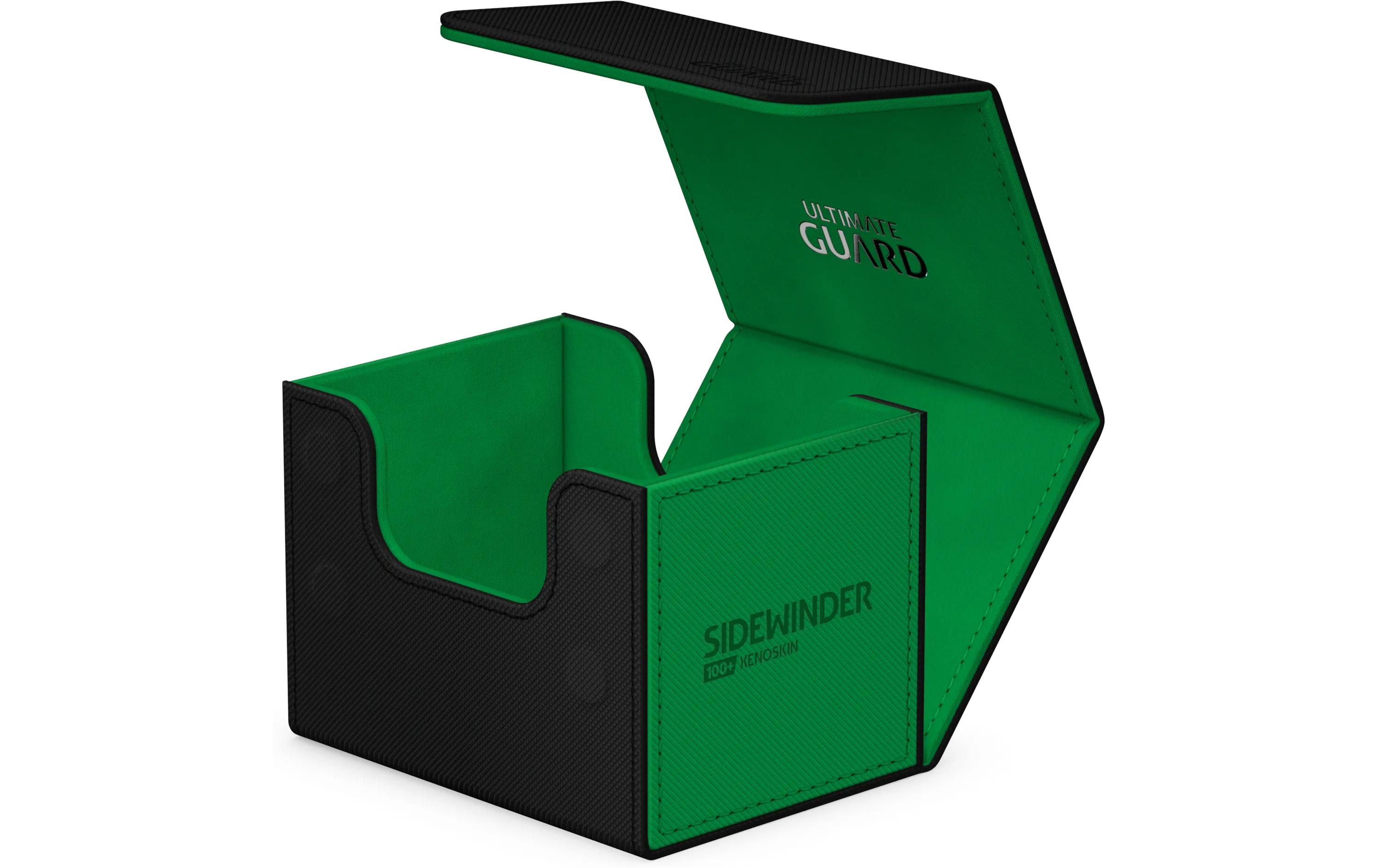 Kartenbox XenoSkin Synergy Sidewinder 100+ Schwarz/GrünHochwertige Box für Sammelkarten in Standardgrösse