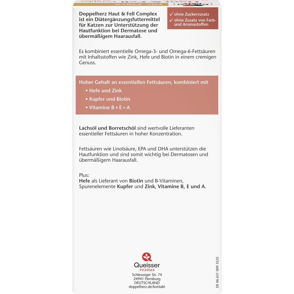 Doppelherz® für Tiere Haut & Fell Complex für Katzen