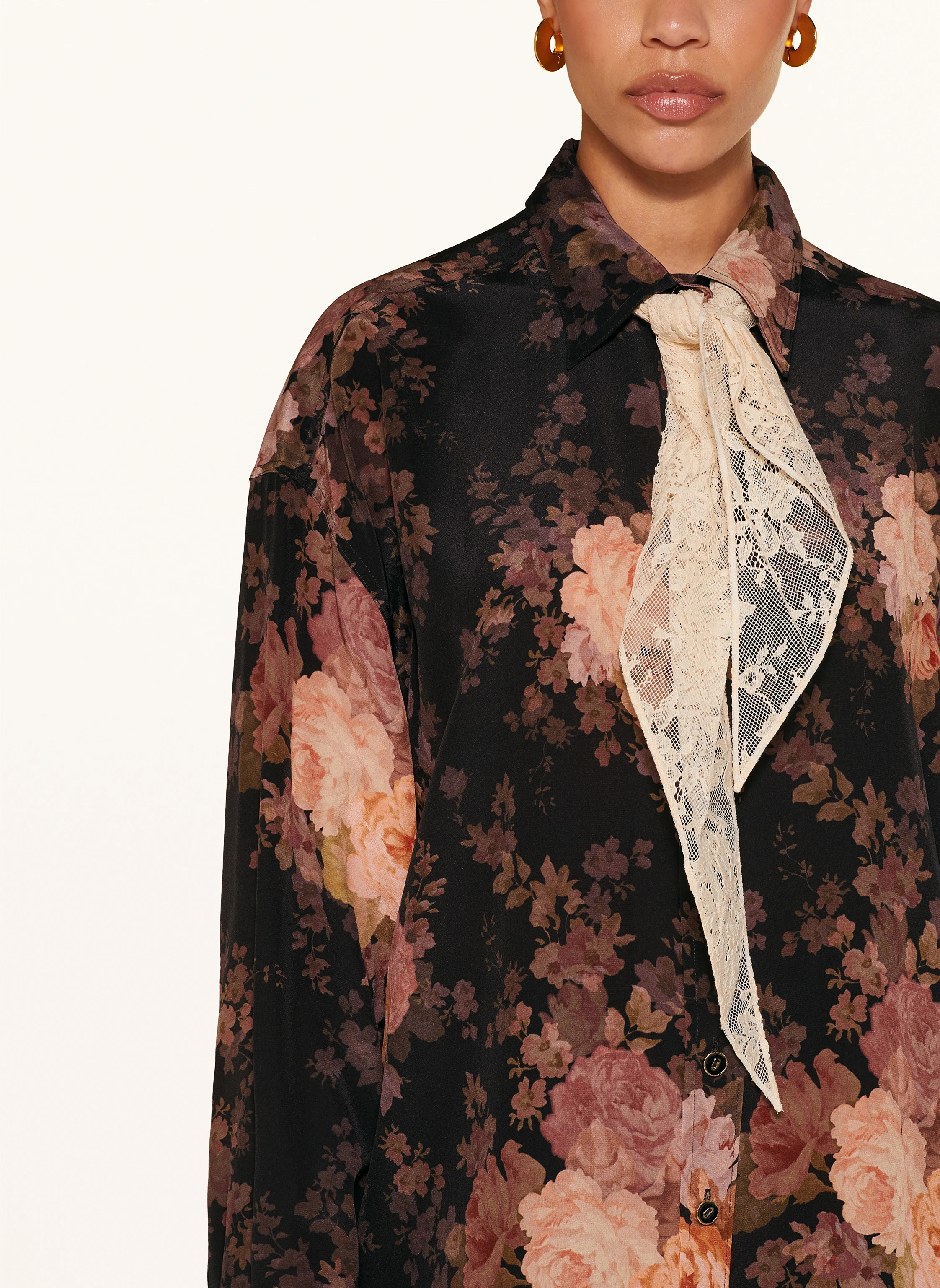 ZIMMERMANN Hemdbluse ILLUSTRATION aus Seide