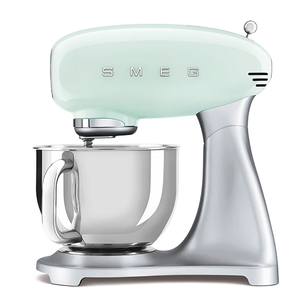 Robot sur socle vert d'eau 800 W SMF02PGEU Smeg