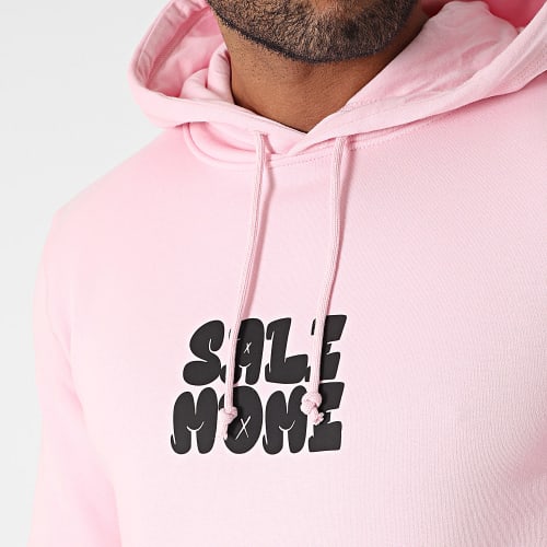 Sweat Capuche Lapin Graffiti Rose