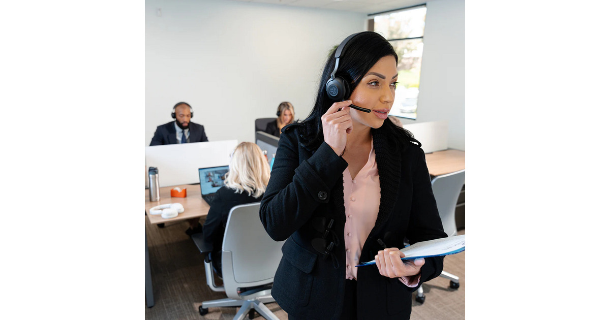 JLabEpic Work ANC Wireless On-Ear Headset    (Zwart, USB-C / Bluetooth)