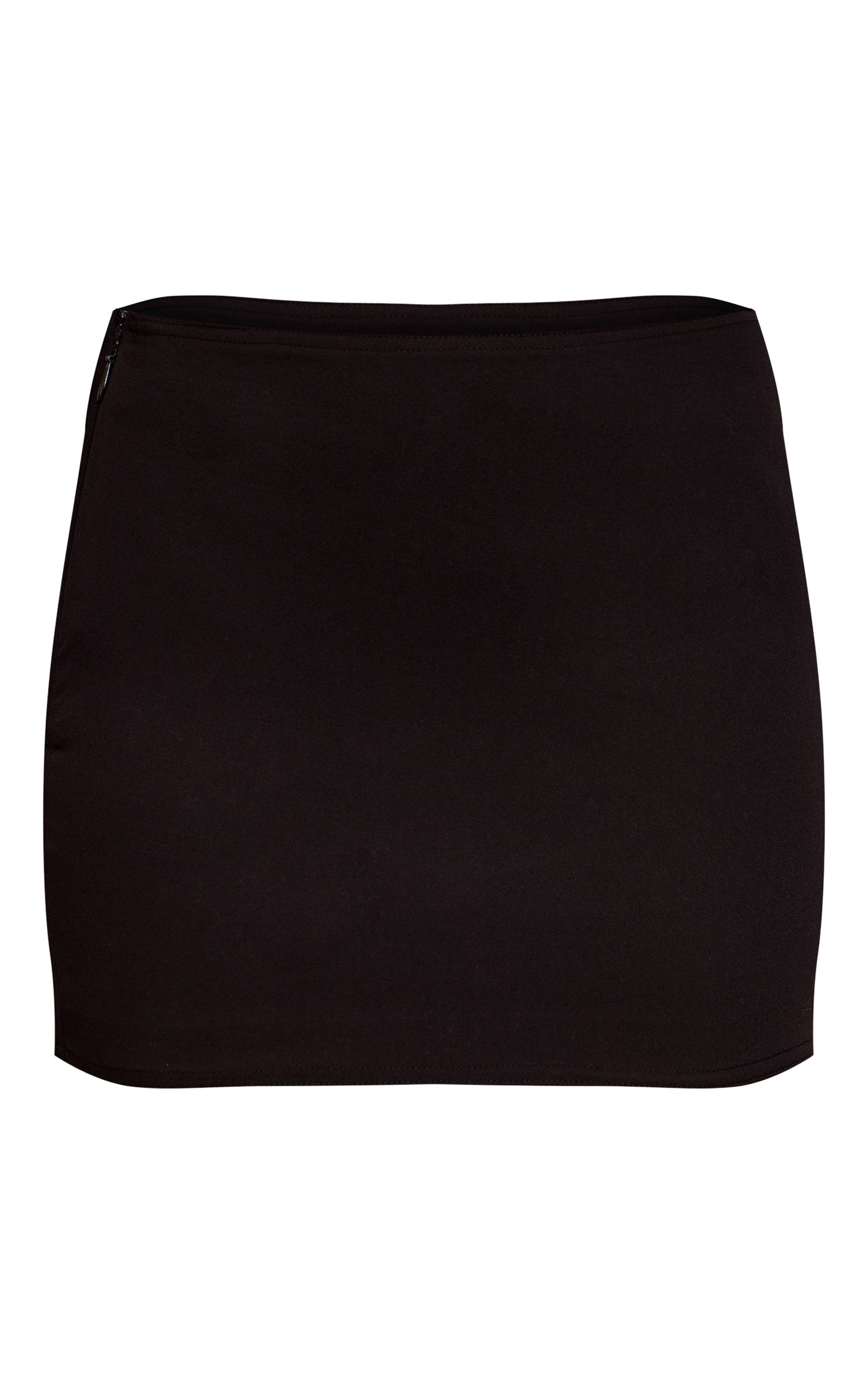 Noir Jupe Micro Mini Ajustée PLT Label Coordonnée