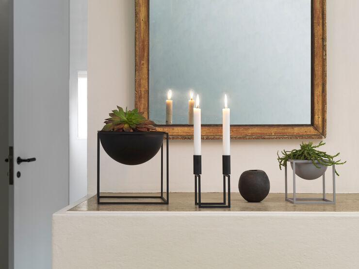 Audo Copenhagen Line, Candle Holder, Black Sort