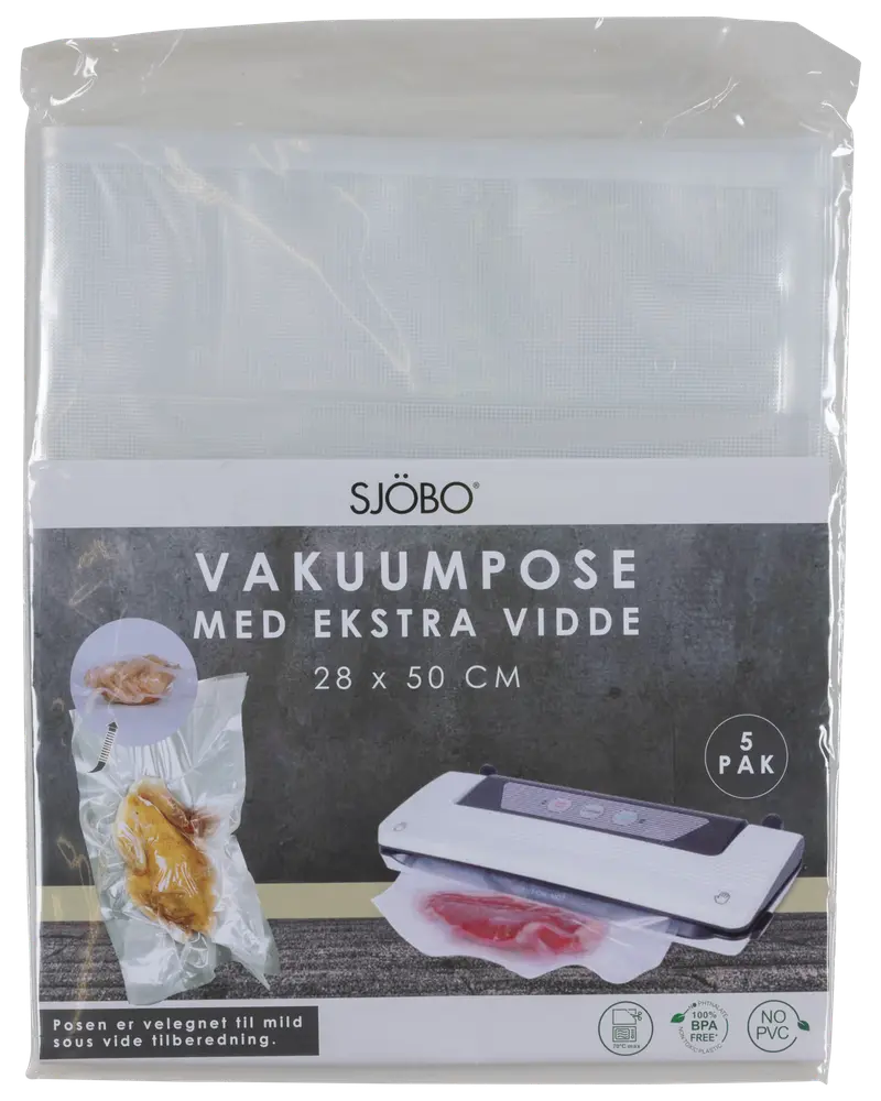 SJÖBO Vakuumpose ekstra vidde 28 x 50 cm 5-pak