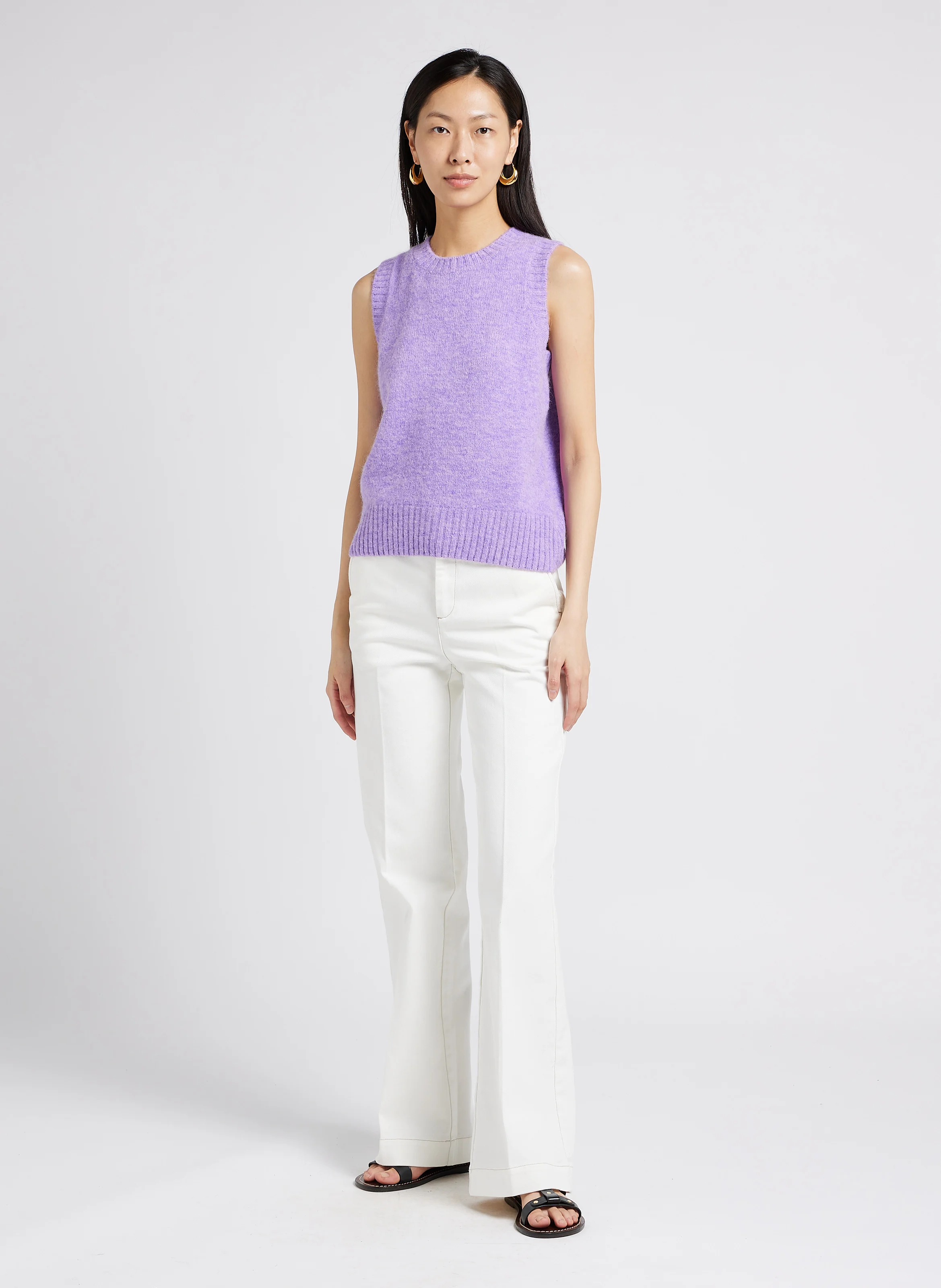 CALIFORNIA - Jean bootcut en coton | Blanc