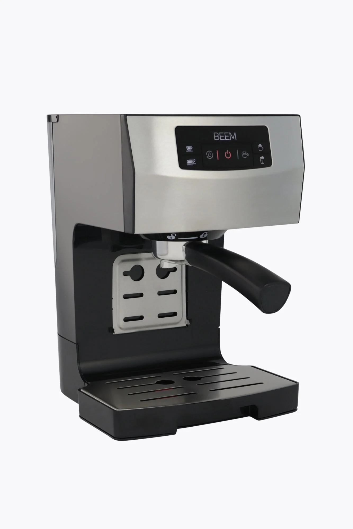 BEEM Siebträgermaschine Espresso Classico II, Schwarz/Edelstahl