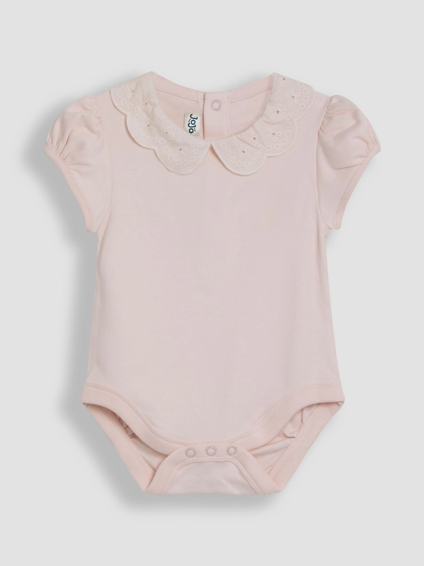 JoJo Maman Bébé Broderie Collar Bodysuits