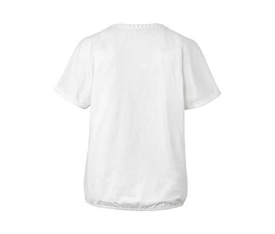 Blusenshirt mit Crochet-Tape, weiß