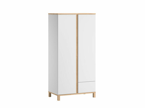 Armoire 2 portes ALTITUDE Blanc/Bois - VOX