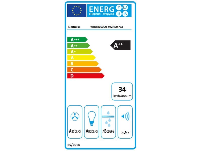 Electrolux Wandhaube WHSL9063CN 3 2 Intensiv Stufen Dunstabzugshaube