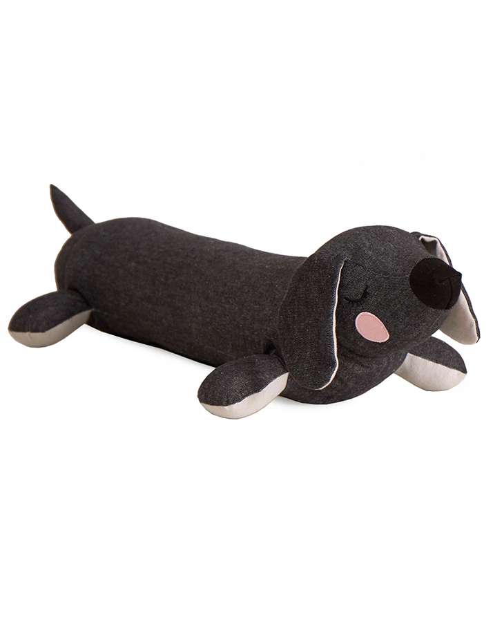 Kissen LAZY PUPPY (25x55) in anthrazit
