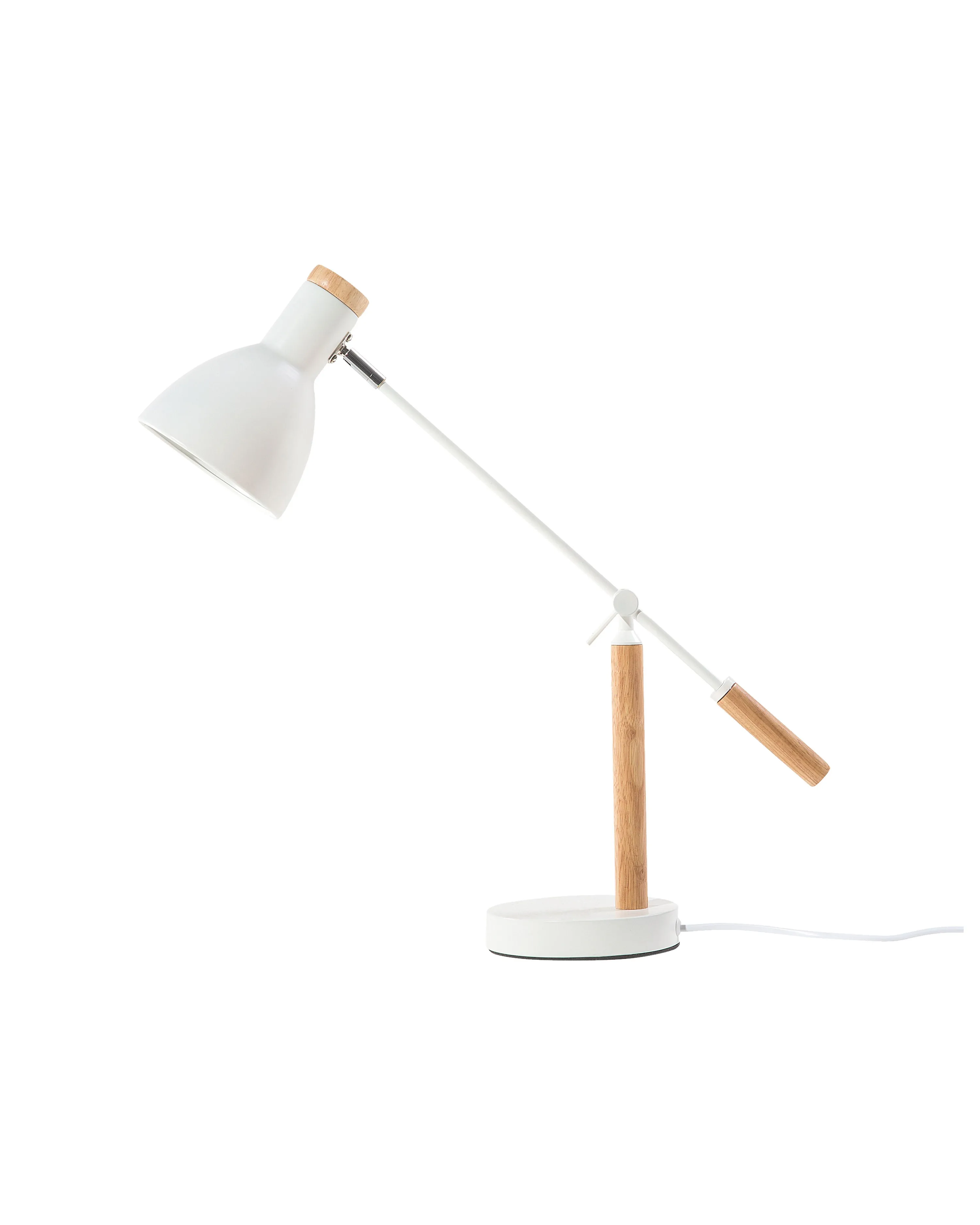 Bureaulamp PECKOS verstelbaar Metaal Wit