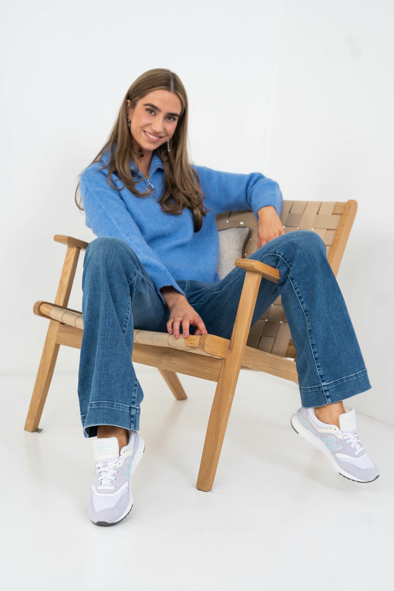 Sia Long Sleeve Knit Half Zipper