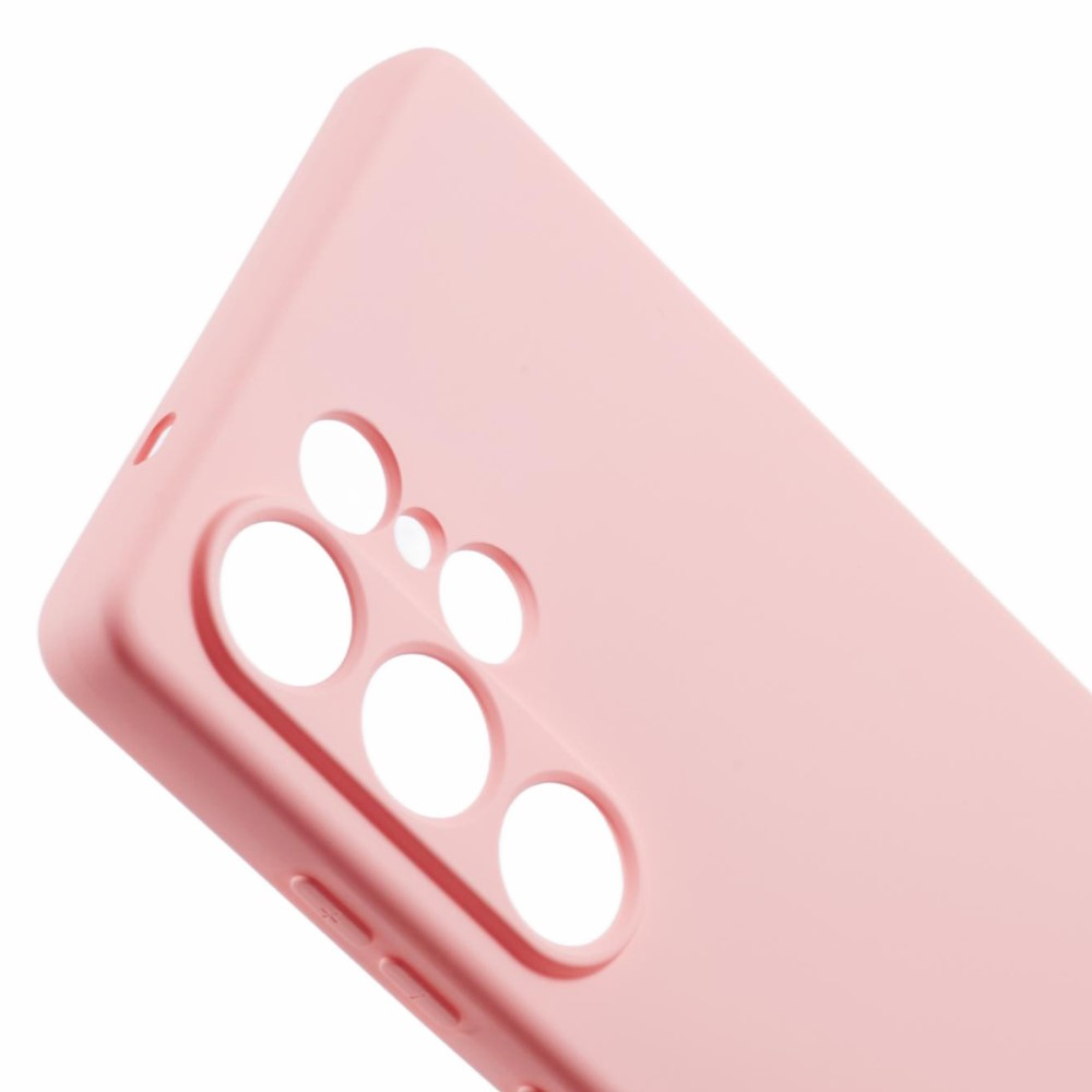 Samsung Galaxy S25 Ultra Gummi Case Hülle mit Kameraschutz - Rosa (Matt)