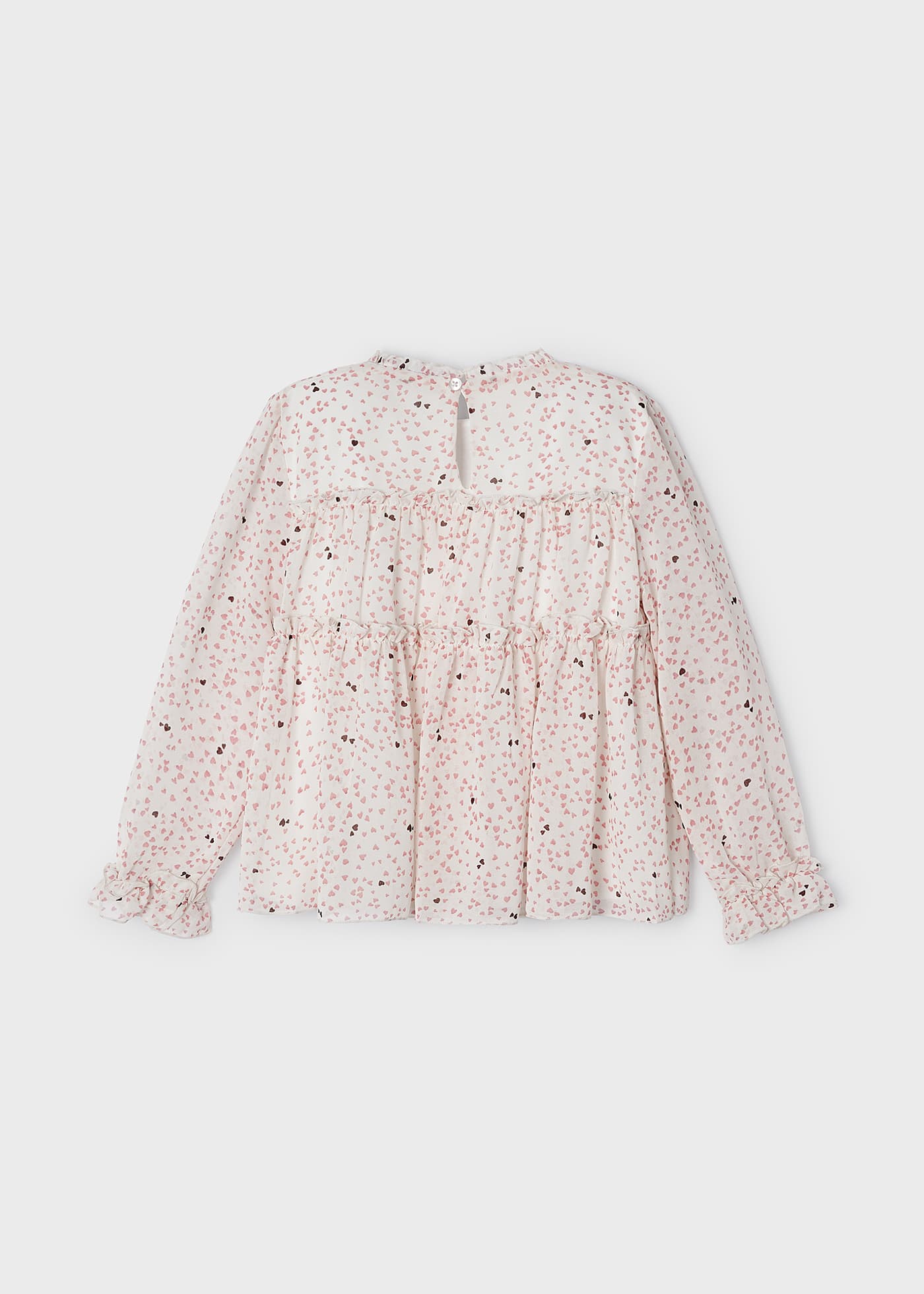 Blusa de chiffon estampada para meninas