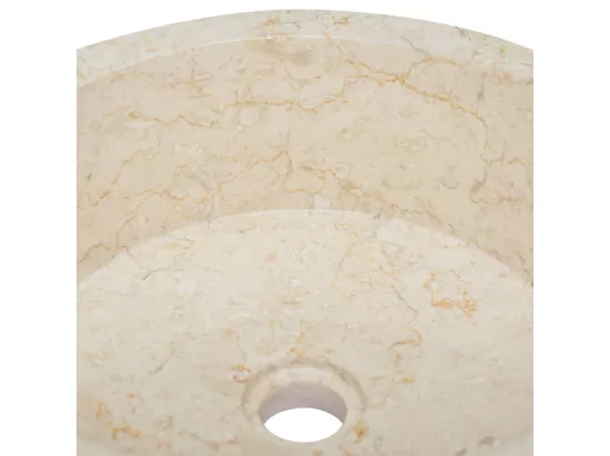 Lavabo de salle d'eau crème 40 x 40 x 15 cm 02_0002821