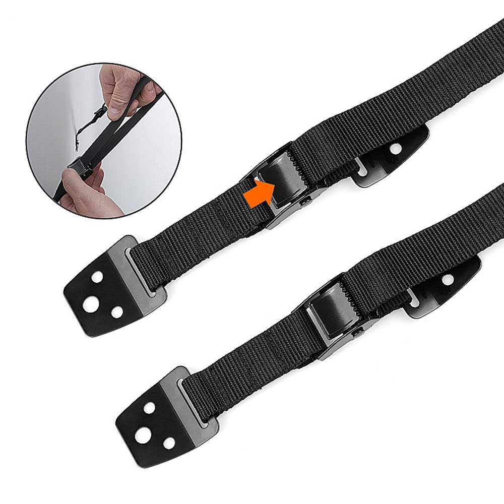 (2er Set) 22-97cm Kippsicherung Kinder Nylon Sicherheitsgurt für TV / Möbel / Schränke Verstellbar   Montagekit