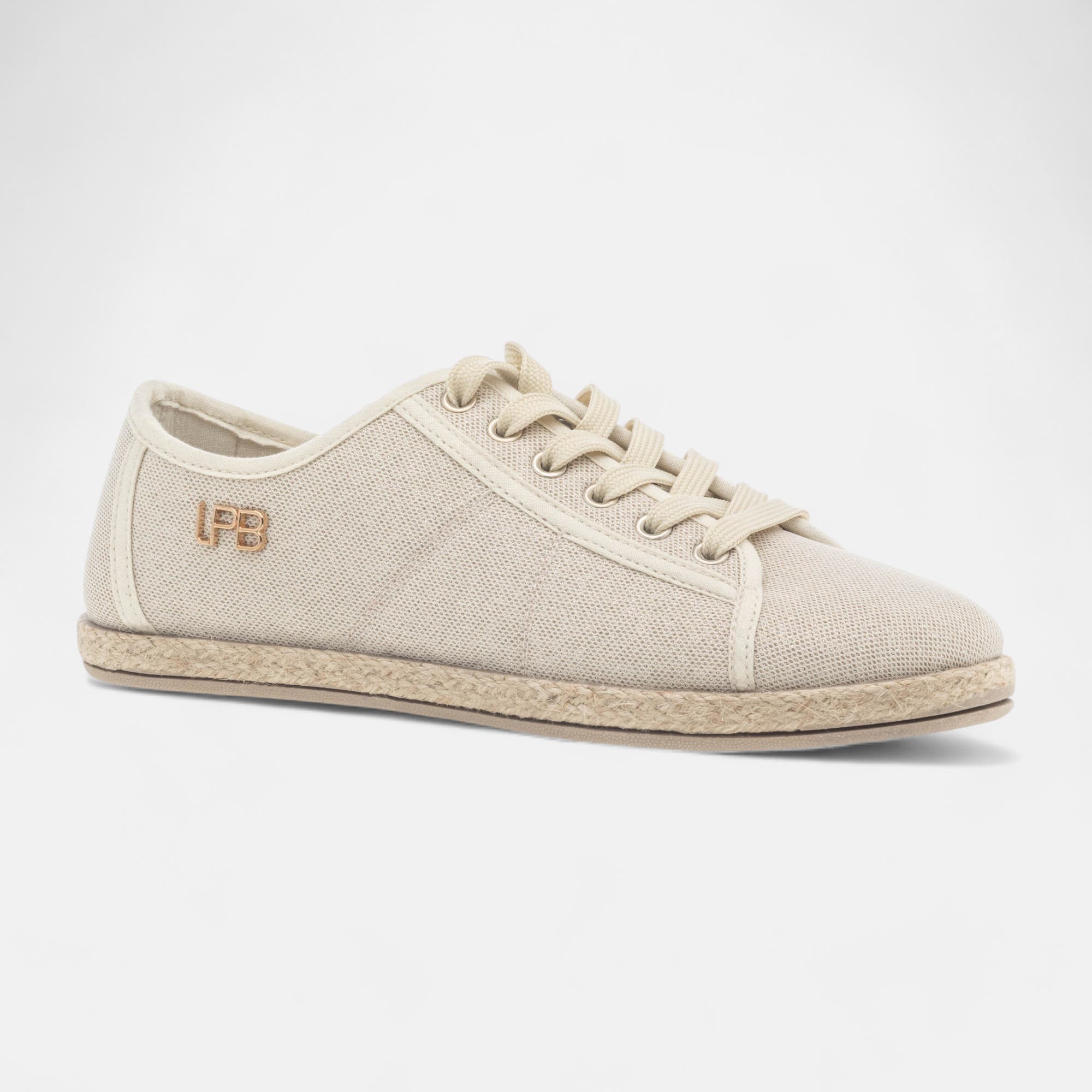 Baskets en toile Femme or