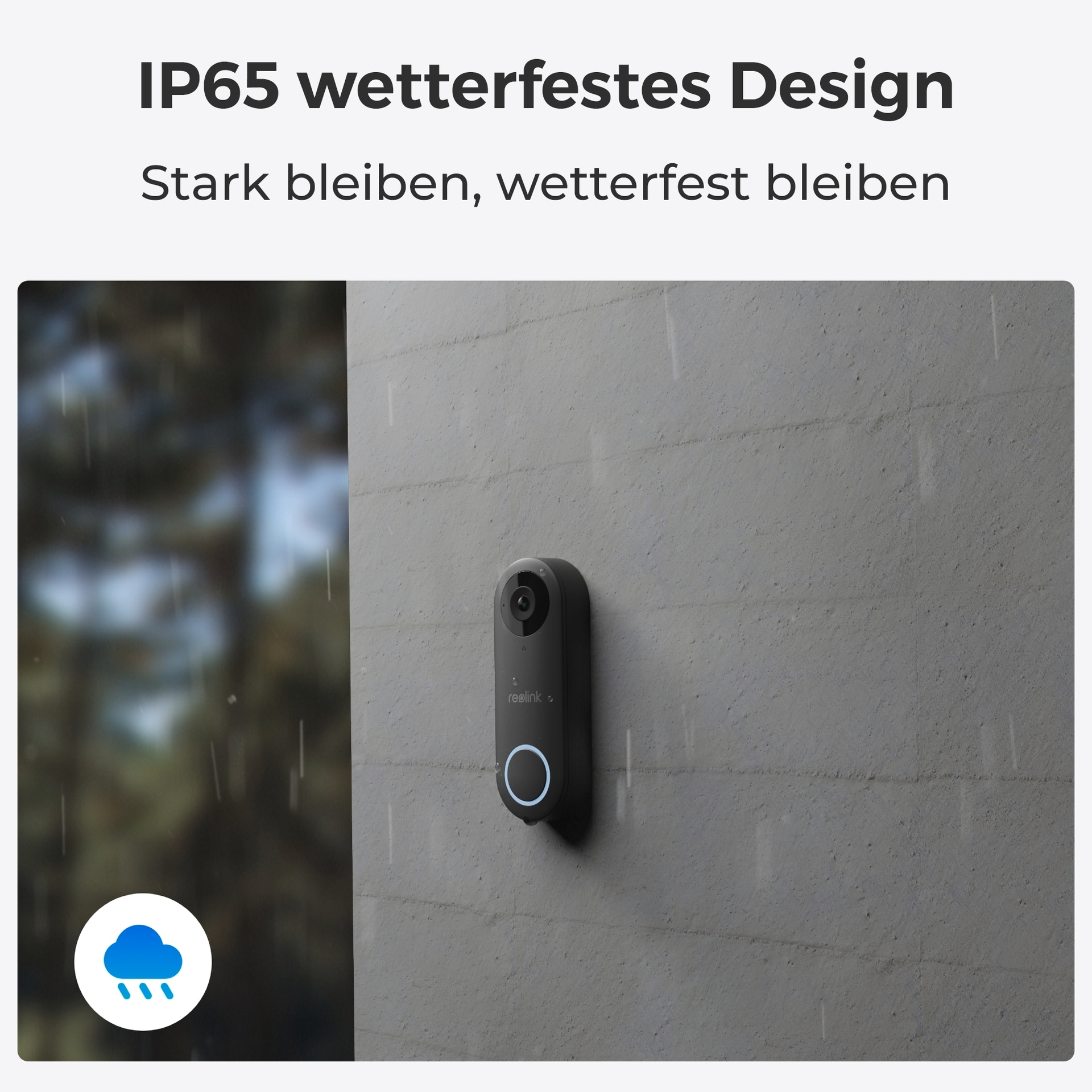 Reolink Smart Home Türklingel »D340W - 5MP Video-Türklingel & Chime« Aussenbereich 2,4/5 GHz WLAN, Personenerkennung, 2-Wege-Audio, arbeitet mit NVRs