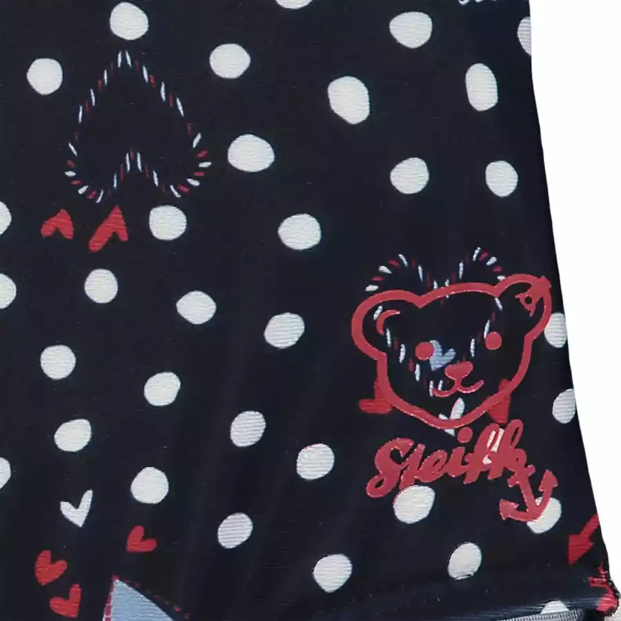 Steiff Badeanzug, black iris red