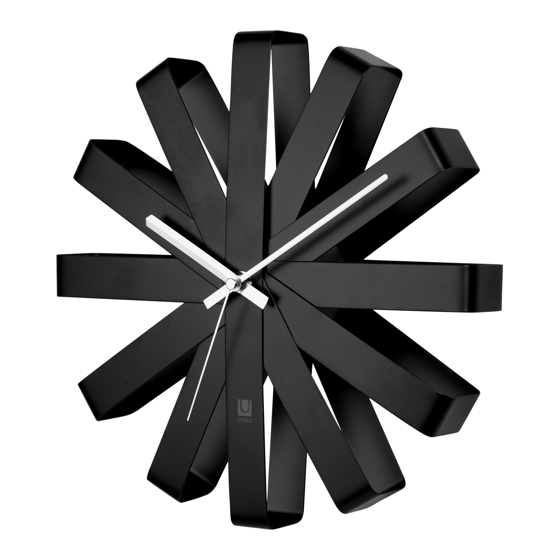 Umbra Ribbon Wandklok Ã 30 cm - Zwart