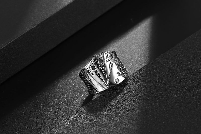 Prushia - Pokerring van roestvrij staal