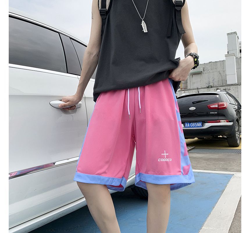 Urtishia - Gestreepte basketbalshorts