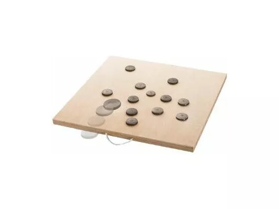 Jeu de Palets en Bois 70x70cm Beige