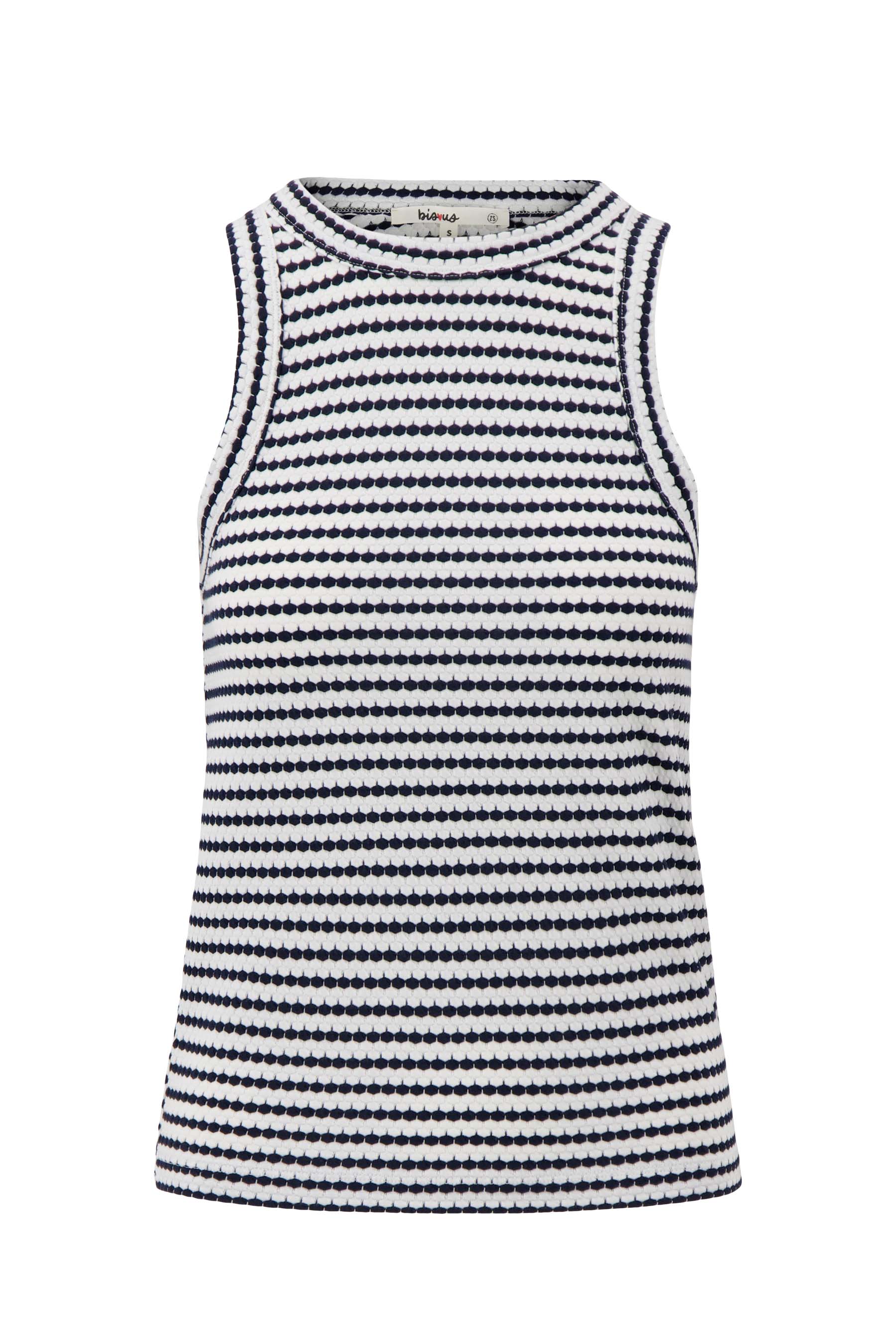 singlet met streep in structuur materiaal