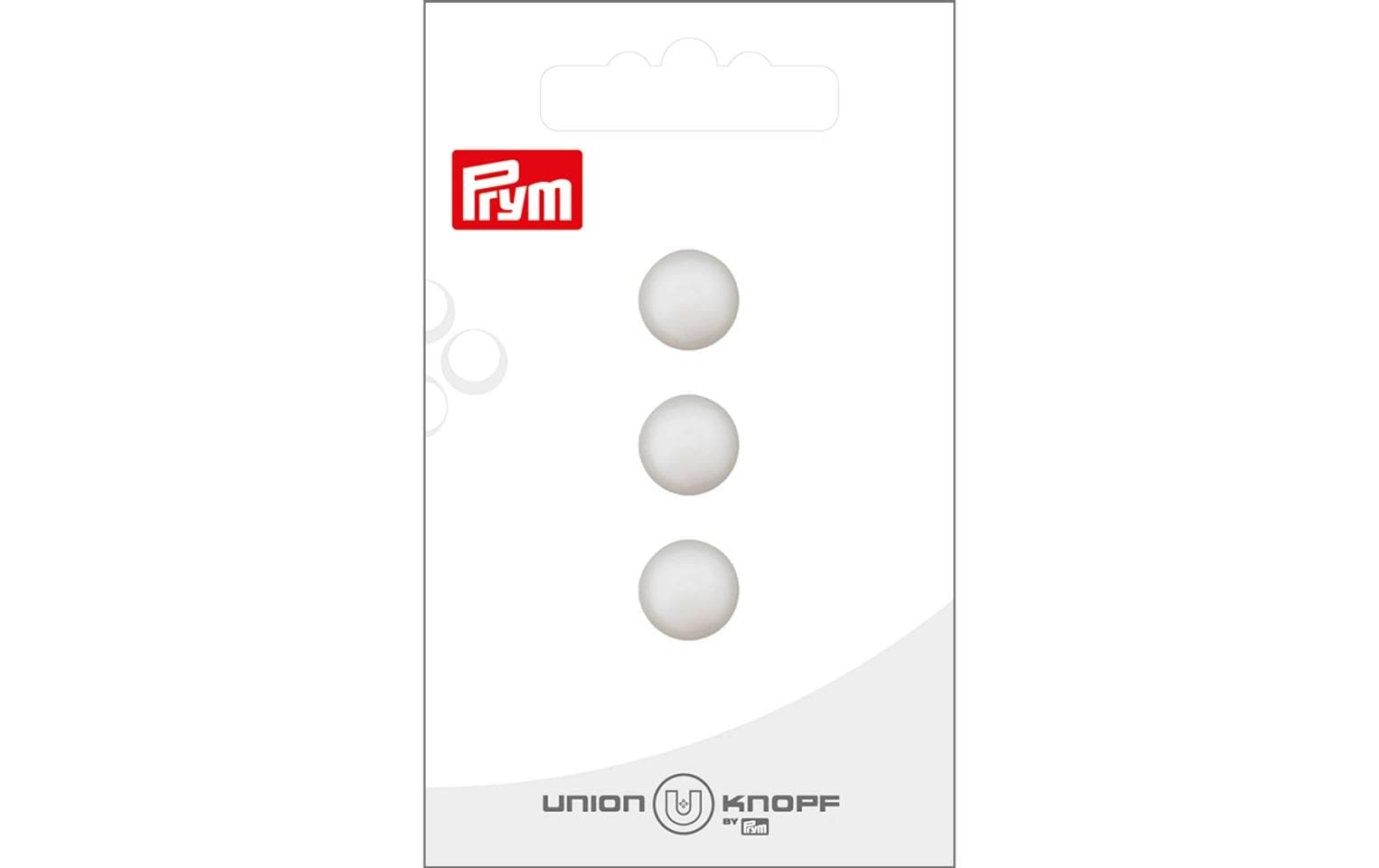 Knöpfe Polyester 11 mm, 3 Stück, WeissEleganter, schimmernder Kugelknopf mit Öse