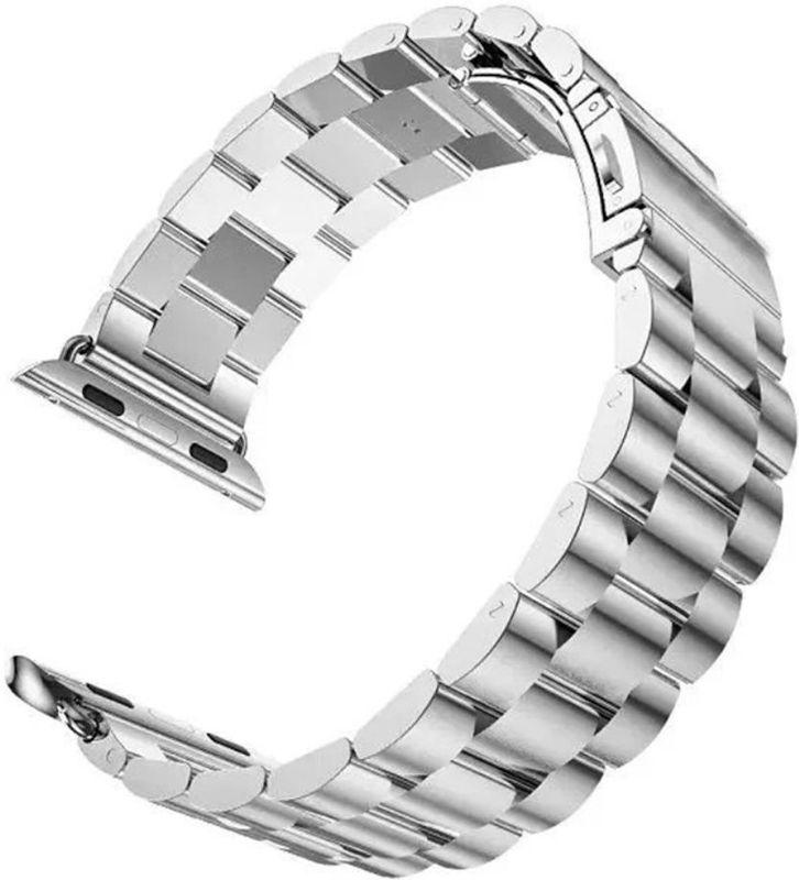 Apple - Watch Bandje - Zilver - Schakels - Roestvrij Staal - 42/41/40/38MM