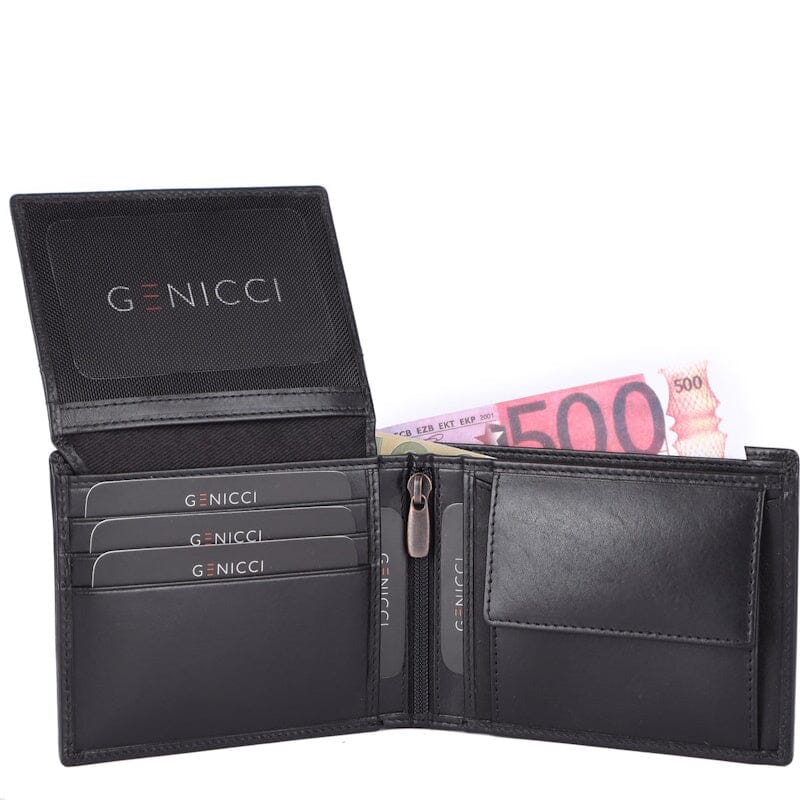 Genicci Noble Clinton Heren Portemonnee Black