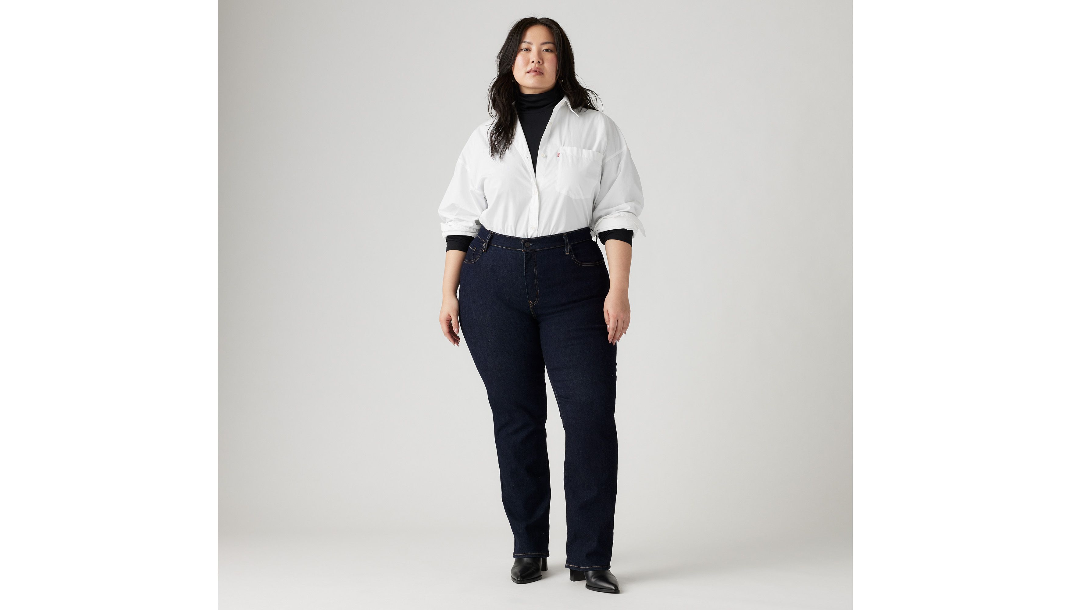Jean droit 724™ à taille haute (grandes tailles) - Dark Indigo Rinse - Bleu