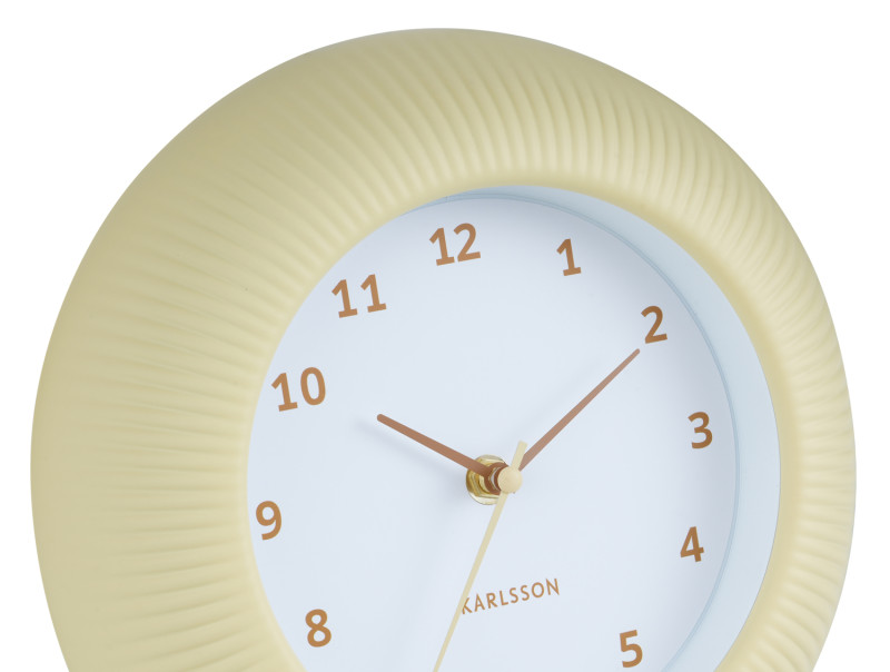 Wall Clock Tender Rib KA6048BL Misty blue