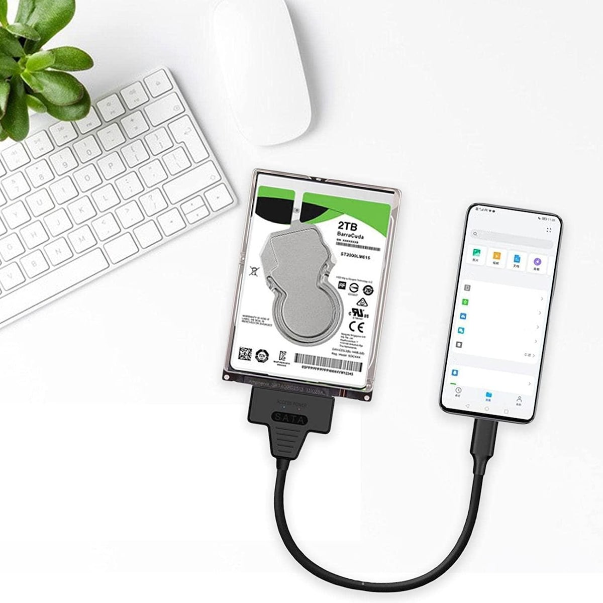 NÖRDIC USB-C til SATA-adapter 2,5 SATA III HDD 5 Gbps