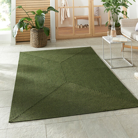 Jute Vloerkleed Braids - Groen
