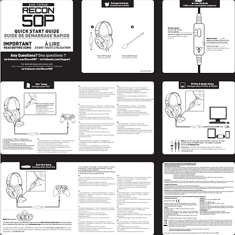 TURTLE BEACH® RECON 50 Gaming Headset for PC and Mac®