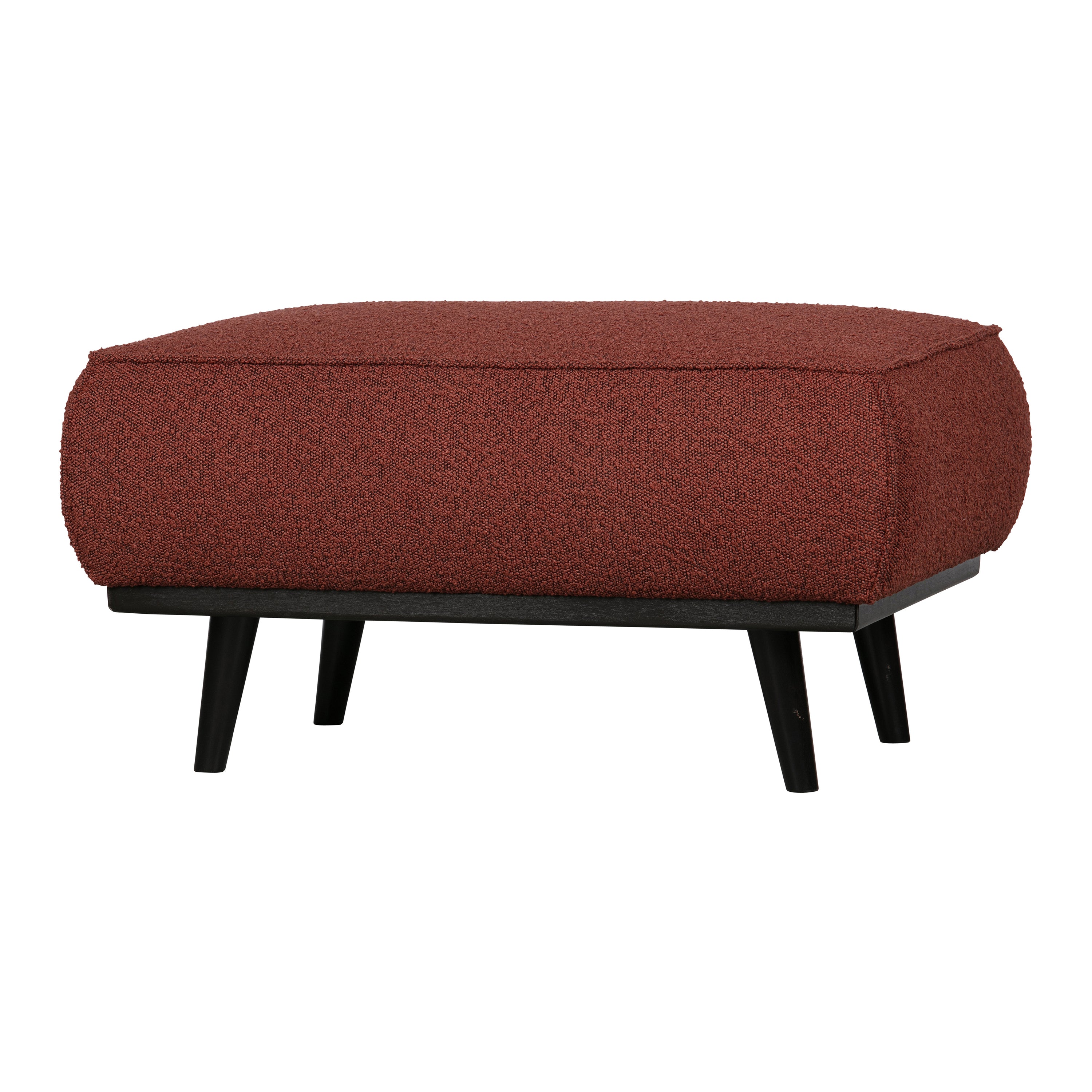 WOOOD Statement Hocker - Bouclé Chestnut