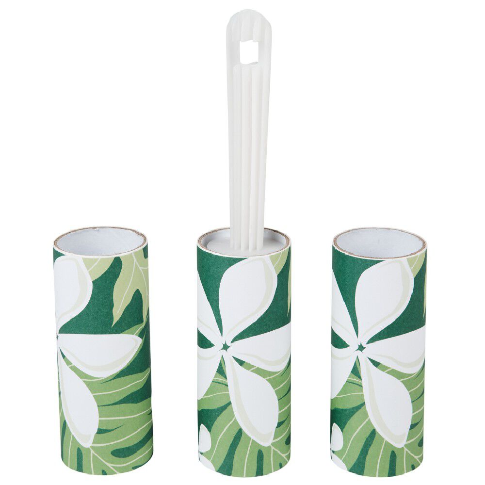 Brosse rouleau adhésive parfumée et ses 2 recharges