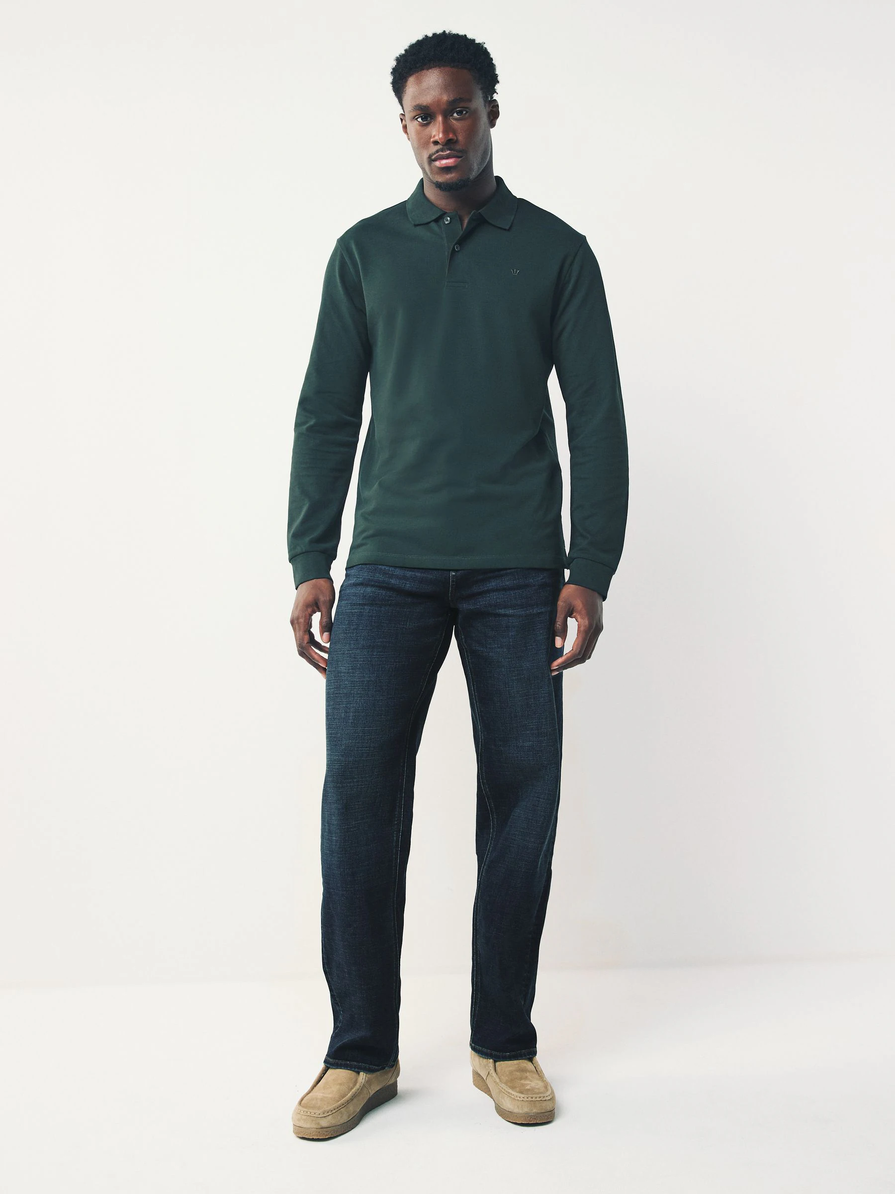 Medium-indigoblauw - Relaxed fit - Motionflex jeans